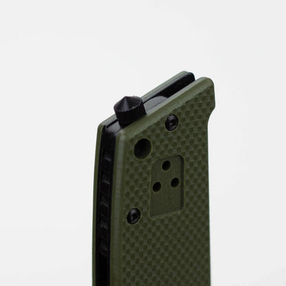 ALPHASTEEL - 8" Hunting Knife - Green Fold