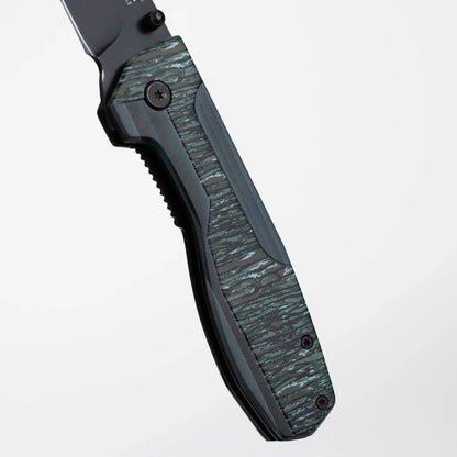 ALPHASTEEL - 8" Hunting Knife - Camo Fold