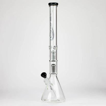 Genie 24" Dual 6 Arms 9mm Glass Water Beaker Bong
