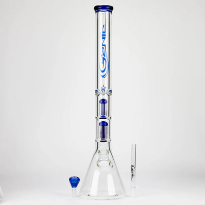 Genie 24" Dual 6 Arms 9mm Glass Water Beaker Bong