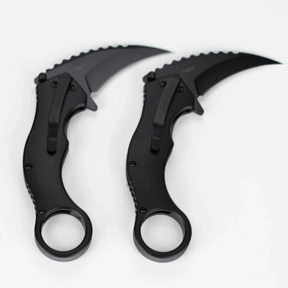 Snake Eye - 3" Folding Karambit Blade - Skull Design