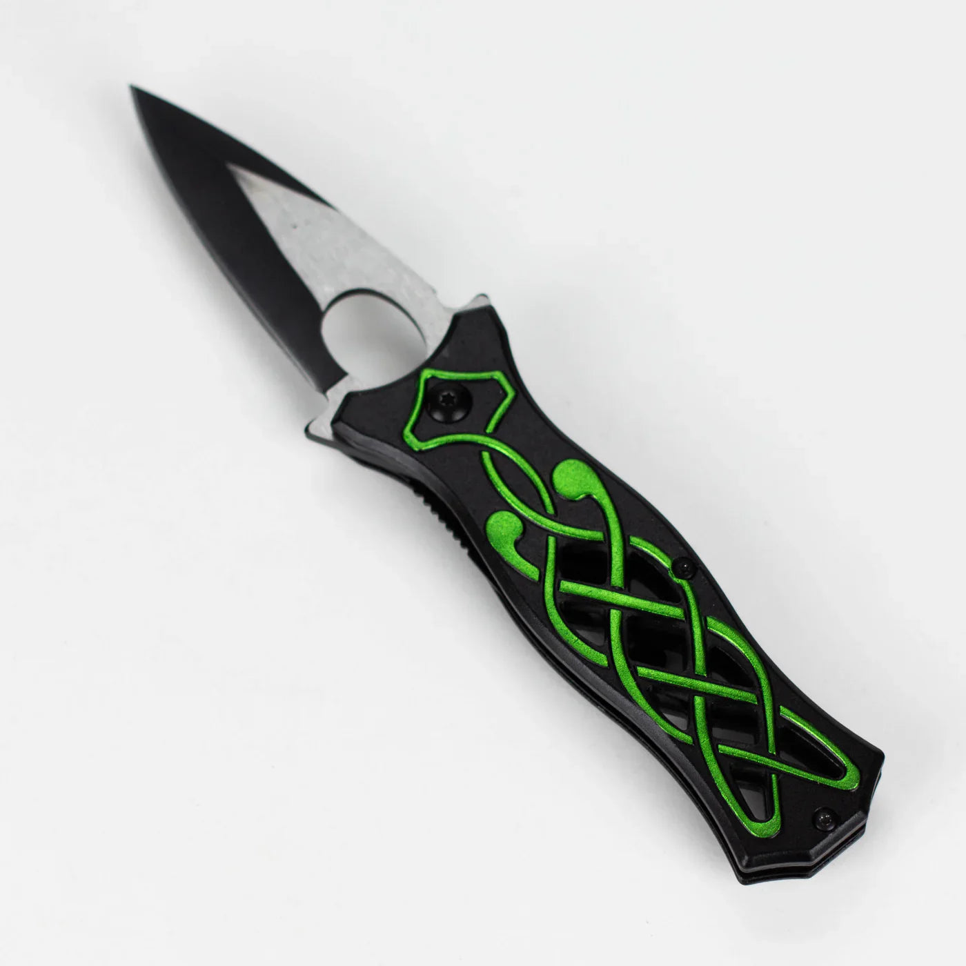 Snake Eye - 8" Outdoor Rescue Hunting Knife - Verdant