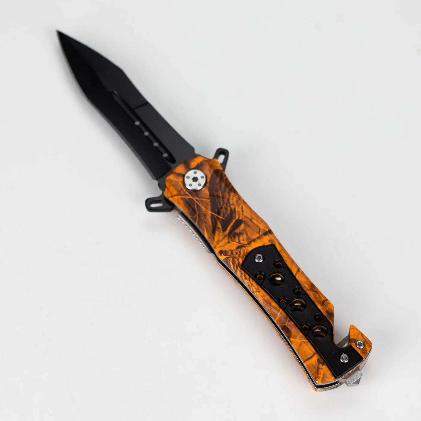 Snake Eye - 8" Outdoor Rescue Hunting Knife - Ember