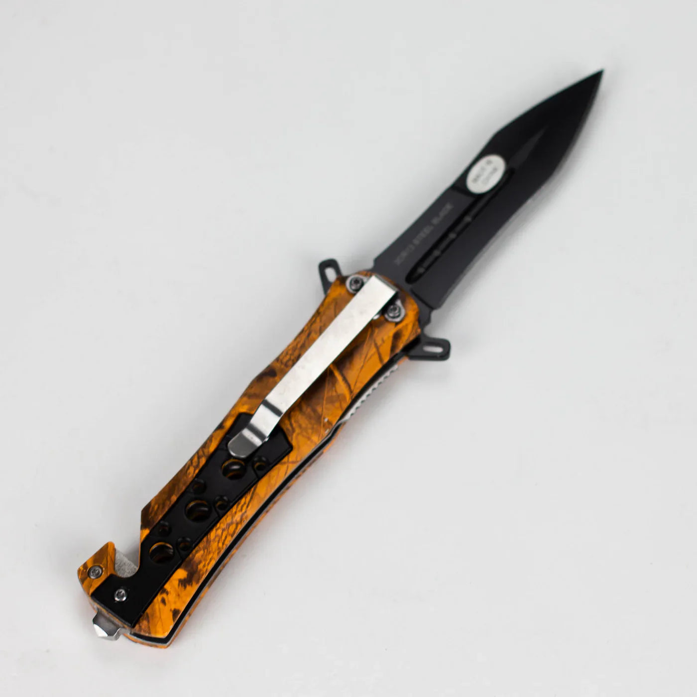 Snake Eye - 8" Outdoor Rescue Hunting Knife - Ember