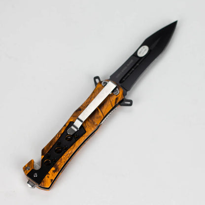 Snake Eye - 8" Outdoor Rescue Hunting Knife - Ember