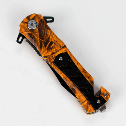 Snake Eye - 8" Outdoor Rescue Hunting Knife - Ember