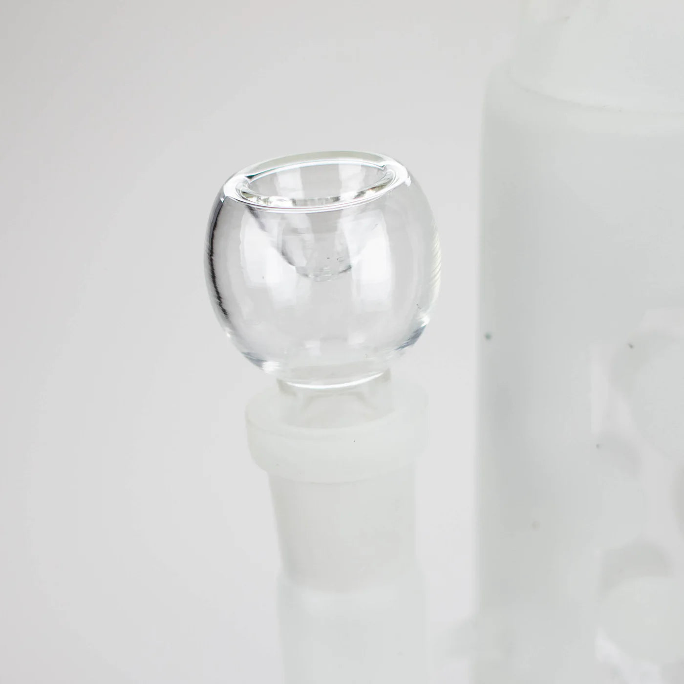 14" Glow In The Dark Straight Tube glass Bong With Honey Comb Diffuser