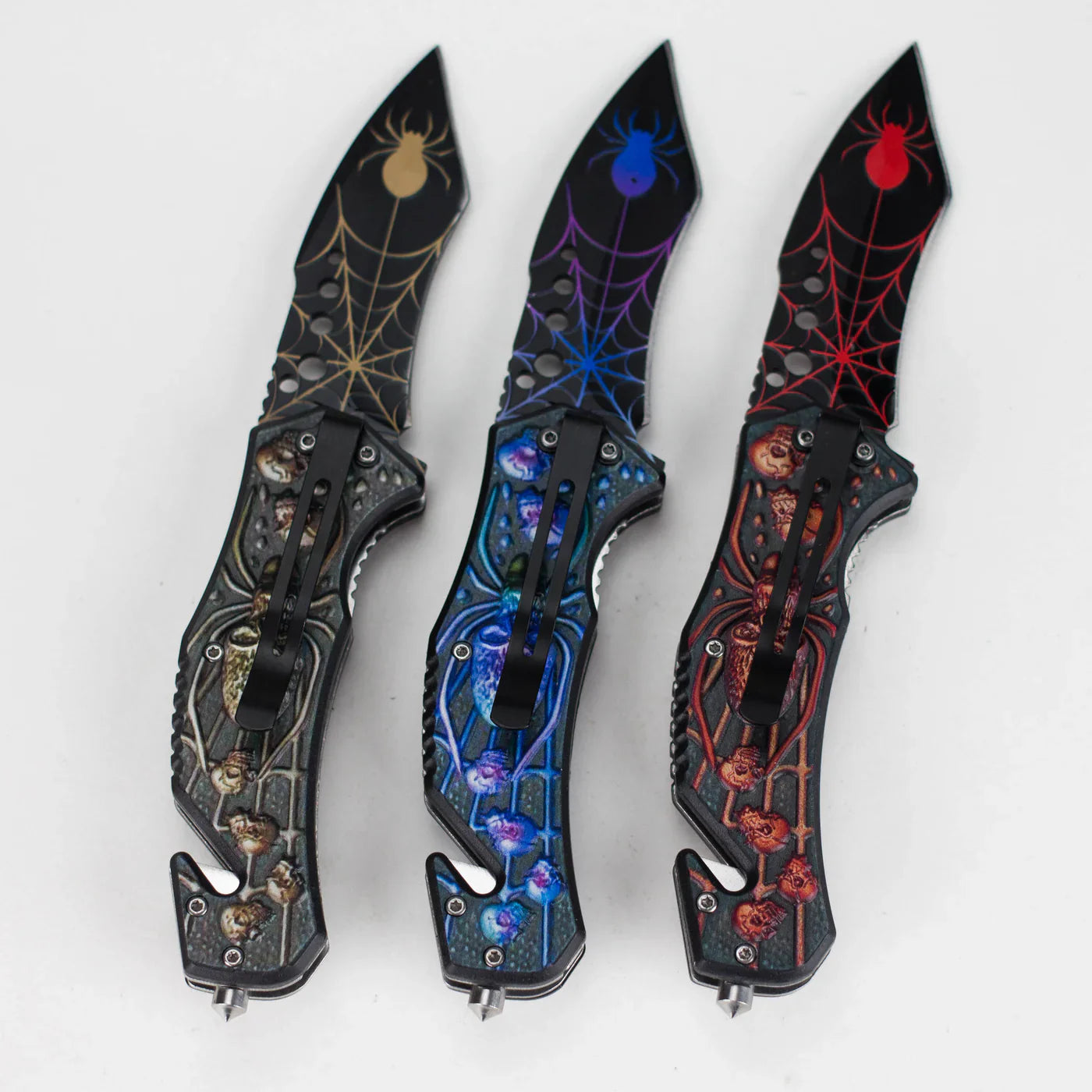 8.5" Foldable Pocket Knife - Spider Edge