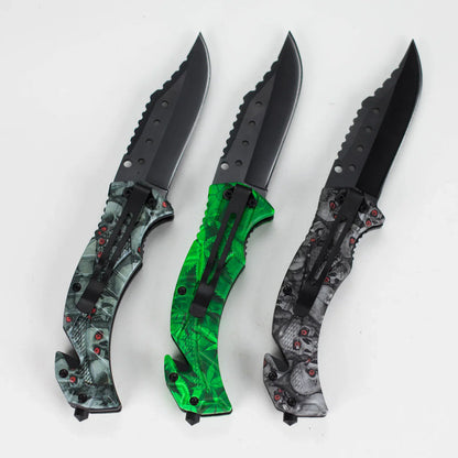 8.25" Foldable Pocket Knife - SkullStrike