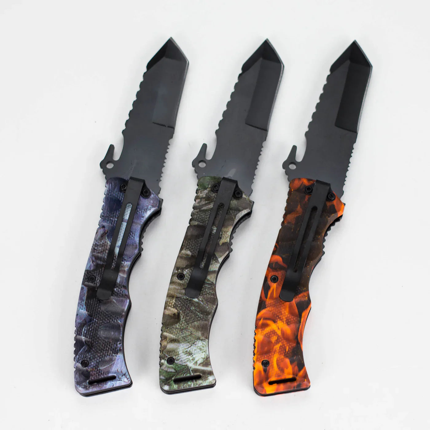 8" Foldable Pocket Knife - Tactical Flame