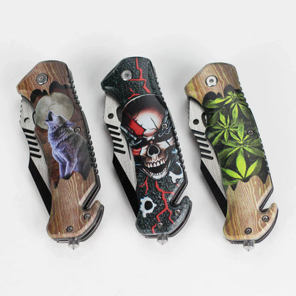 8.5" Foldable Pocket Knife - Nature's Wrath