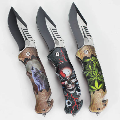 8.5" Foldable Pocket Knife - Nature's Wrath