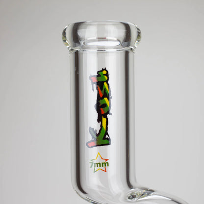 Kush 17" Zig-Zag Rasta Glass Bong