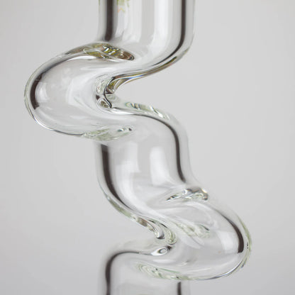 Kush 17" Zig-Zag Rasta Glass Bong