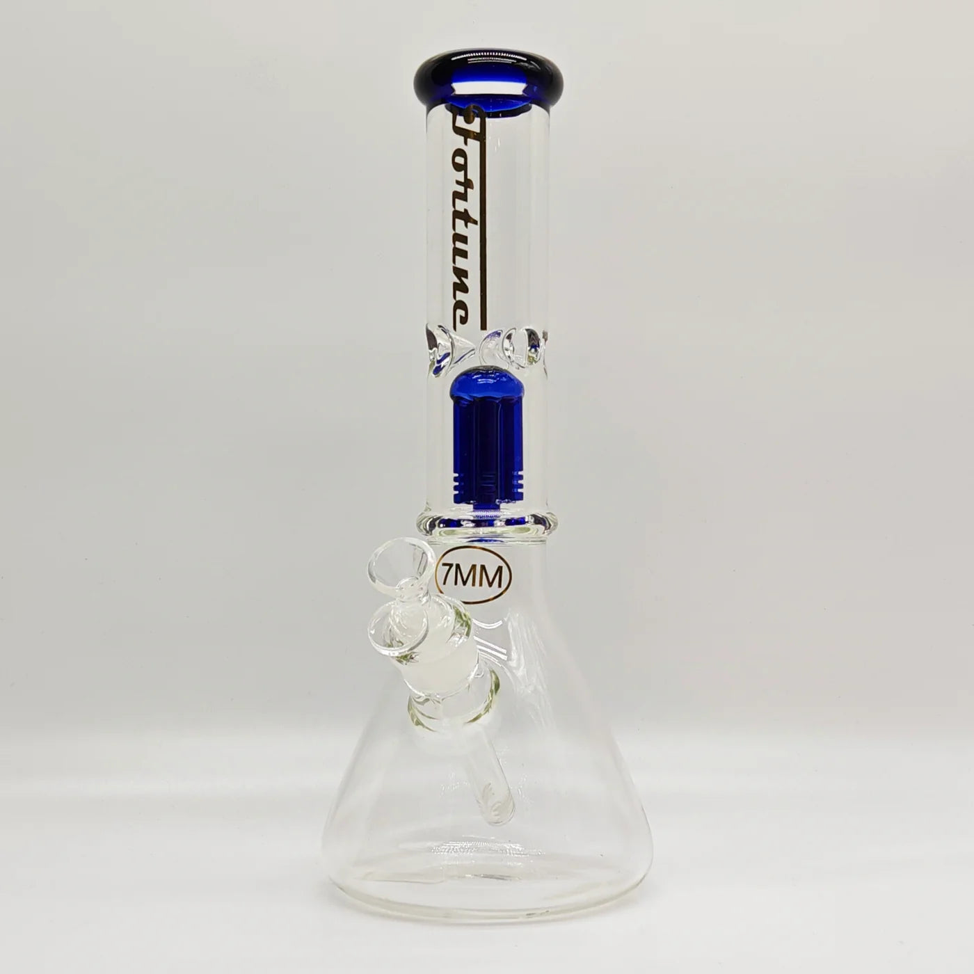 Fortune 14" 7mm Tree Percolator Beaker Glass Bong