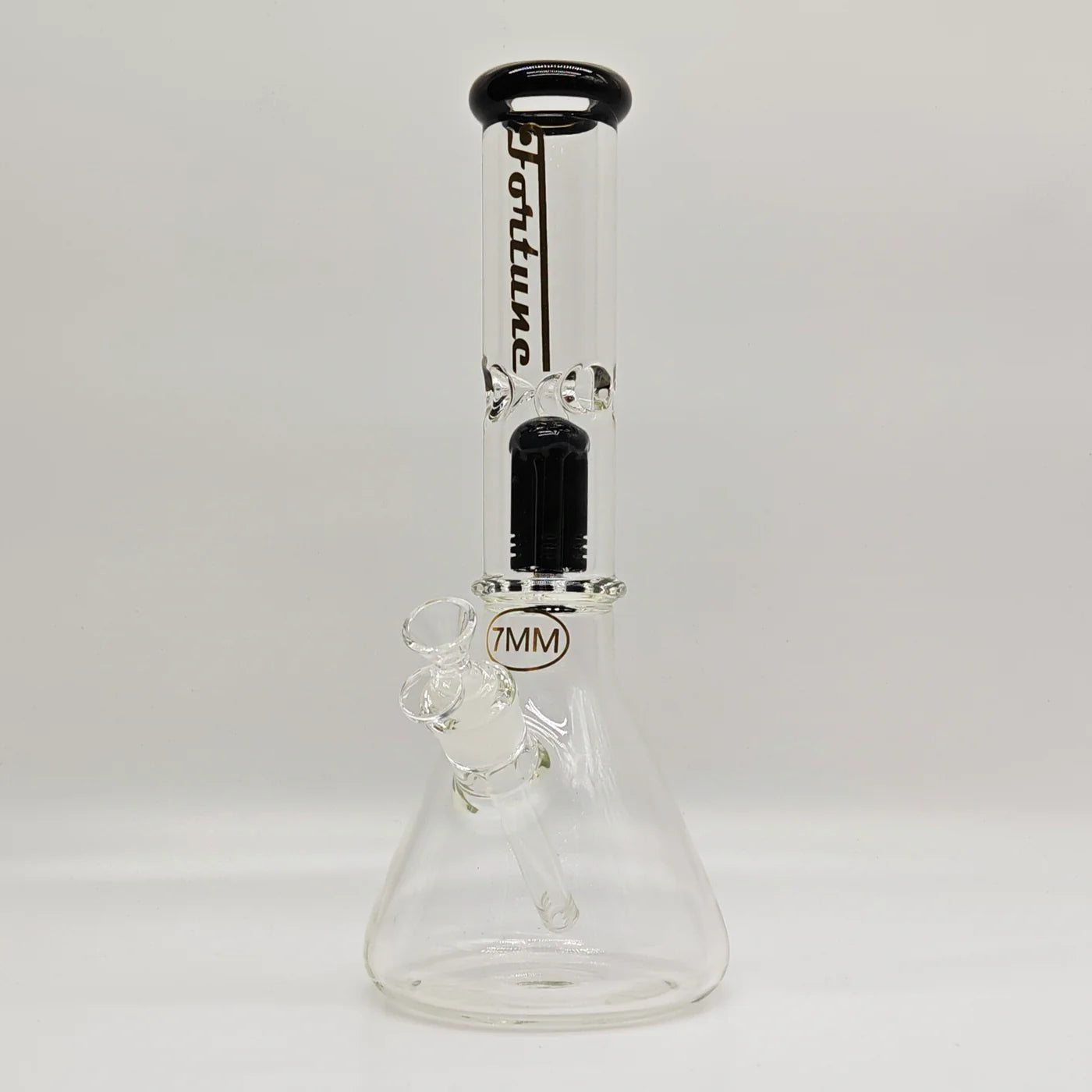 Fortune 14" 7mm Tree Percolator Beaker Glass Bong