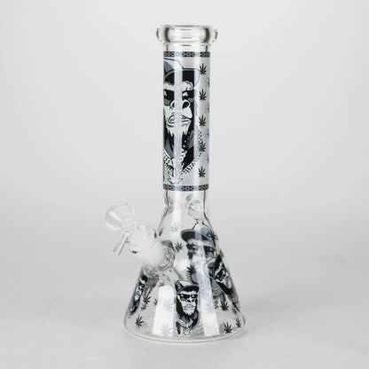 10" Gorilla Designs Glow In The Dark Beaker Bong
