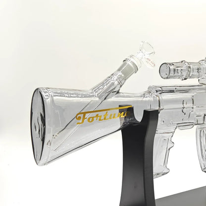 Fortune - 24" Carbine Rifle Bong w/ Hard Wood Stand