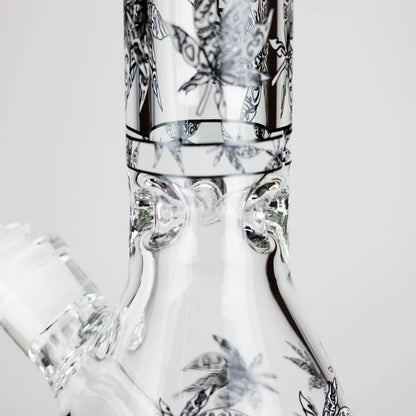 14″ Glow-in-the-Dark Glass Beaker Bong - Ghost