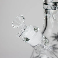 14″ Glow-in-the-Dark Glass Beaker Bong - Ghost