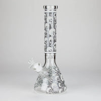14″ Glow-in-the-Dark Glass Beaker Bong - Ghost