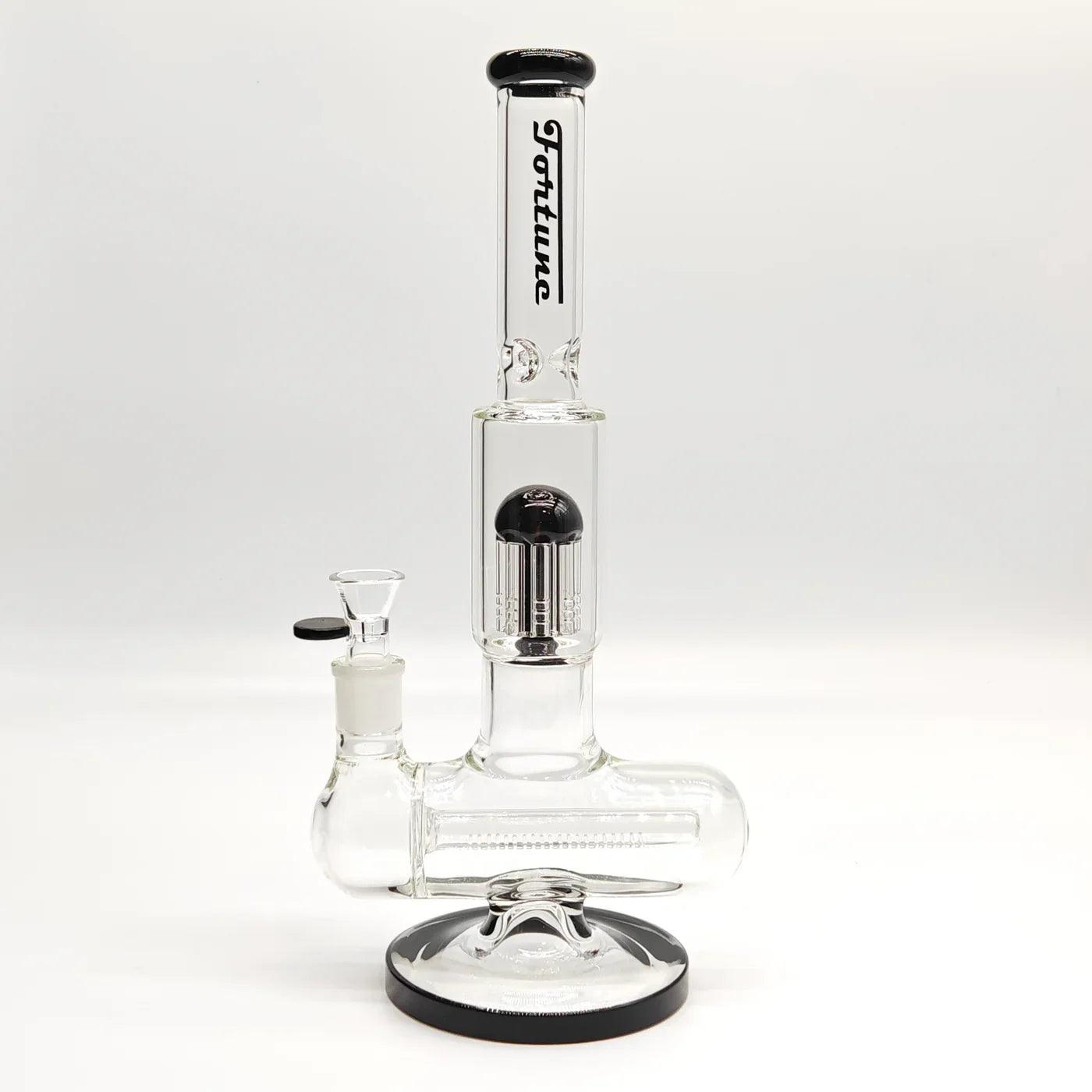 Fortune - 14" Double Inline Stemless to Grid Percolator Bong