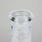 11″ Straight Tube Classic Frosted Glass Bong - Pattern 2