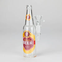 6″ Beer Bottle Design Glass Bong