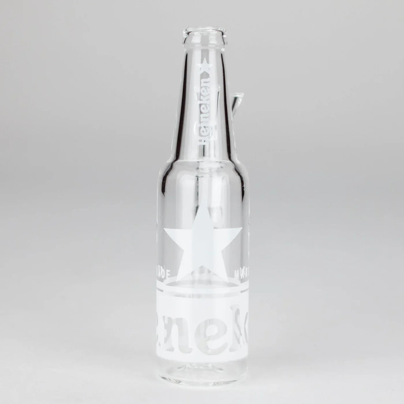 6″ Beer Bottle Design Glass Bong