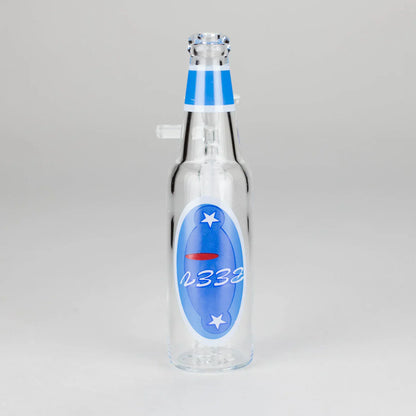 6″ Beer Bottle Design Glass Bong