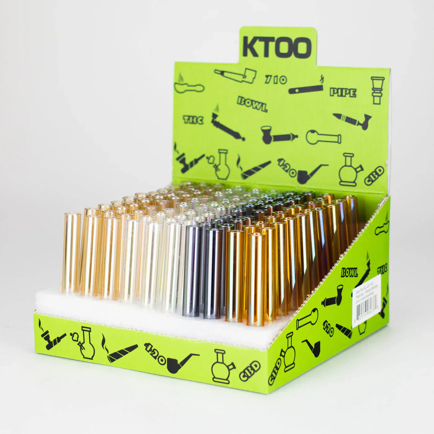 4" Glass Tube Straight Pipe