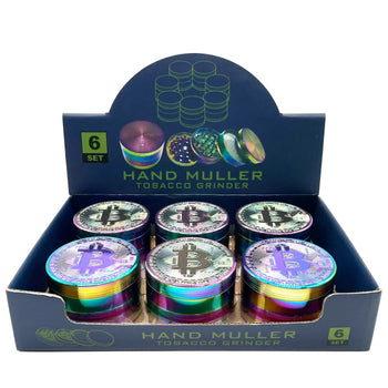 Bitcoin - 63mm 4-Pc Herb Grinder