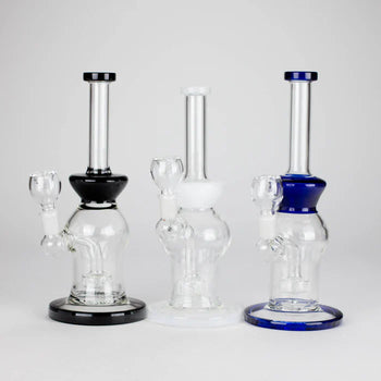 10" Glass Water Pipe w/ Showerhead Diffuser