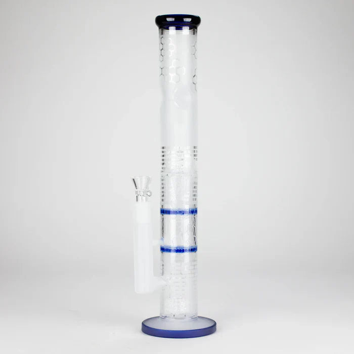 16.5" Stemless Straight Frosted Glass Bong