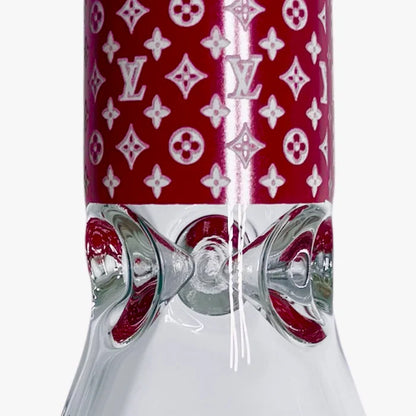 14" 7mm Stylish Glow-in-the-Dark Thick Glass Bong