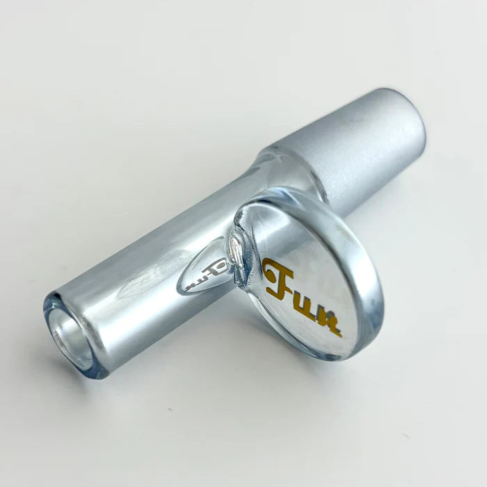 Fortune - 14mm Electroplate Glass Popper Bowl w/ Gold Logo