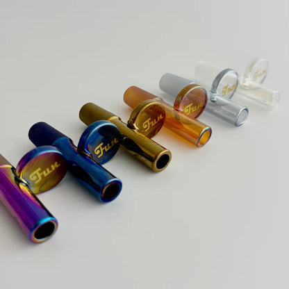 Fortune - 14mm Electroplate Glass Popper Bowl w/ Gold Logo