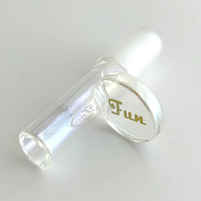 Fortune - 14mm Electroplate Glass Popper Bowl w/ Gold Logo