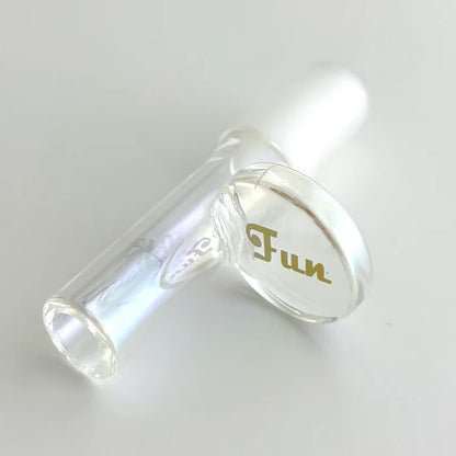 Fortune - 14mm Electroplate Glass Popper Bowl w/ Gold Logo