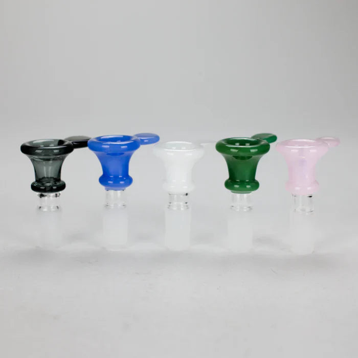 14mm Cone Shape Glass Bowl w/ Handle