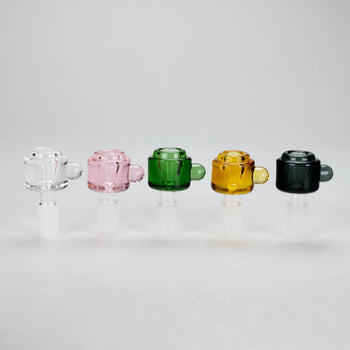 14mm Colourful Crystal Chunky Glass Bowl w/ Handle