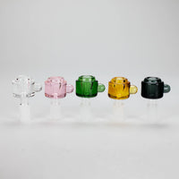 14mm Colourful Crystal Chunky Glass Bowl w/ Handle