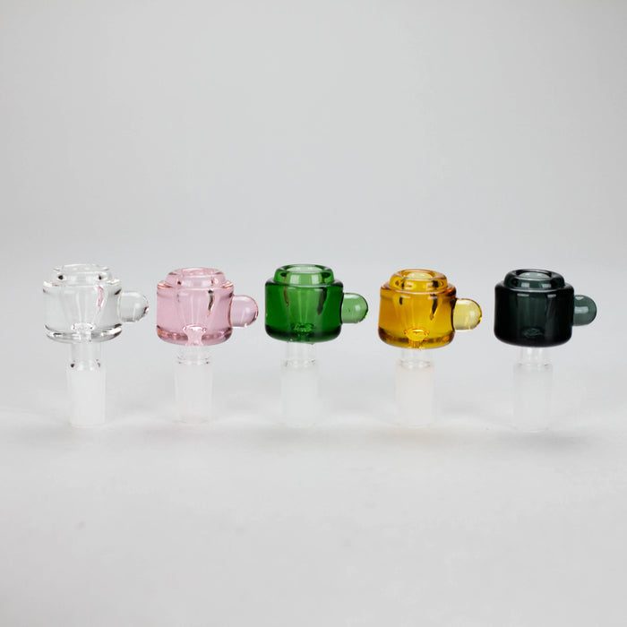 14mm Colourful Crystal Chunky Glass Bowl w/ Handle