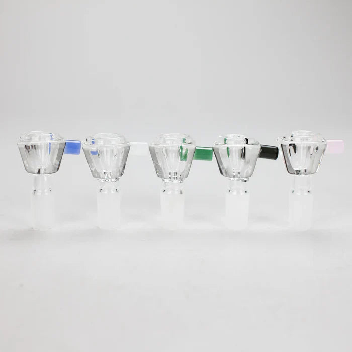 Crystal Diamond Bowl w/ Colour Handle