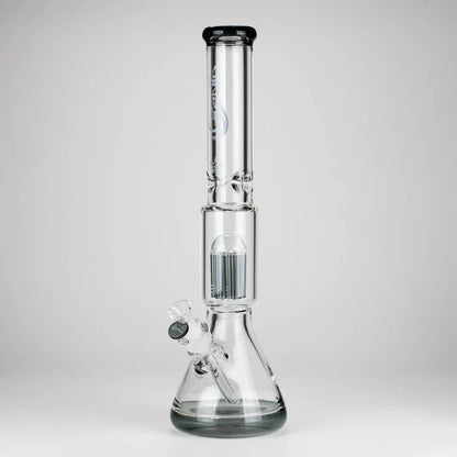 Genie - 17.5" 10-Arm 9mm Coloured Bottom Glass Bong