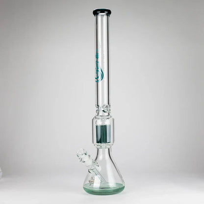 Genie - 17.5" 10-Arm 9mm Coloured Bottom Glass Bong