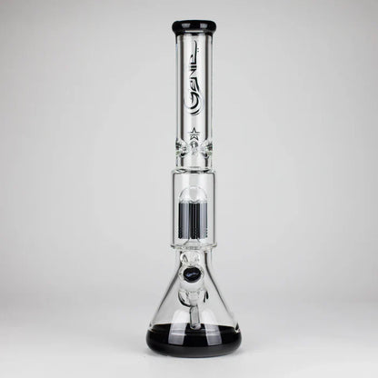 Genie - 17.5" 10-Arm 9mm Coloured Bottom Glass Bong