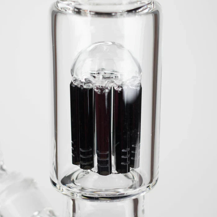 Genie - 17.5" 10-Arm 9mm Coloured Bottom Glass Bong