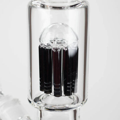Genie - 17.5" 10-Arm 9mm Coloured Bottom Glass Bong