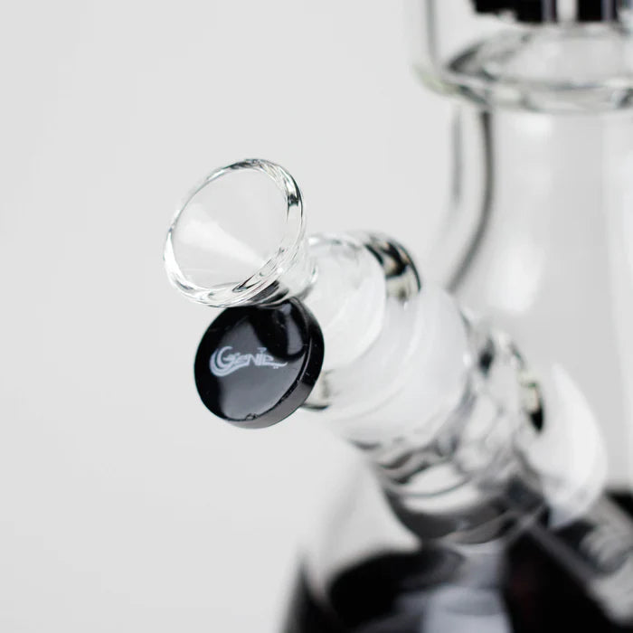 Genie - 17.5" 10-Arm 9mm Coloured Bottom Glass Bong